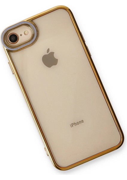 iPhone 7 Kılıf Liva Lens Silikon - Lila - YKD7109-5692