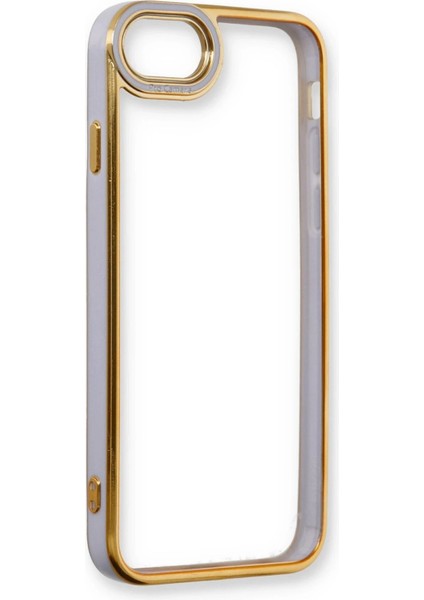 iPhone 7 Kılıf Liva Lens Silikon - Lila - YKD7109-5692