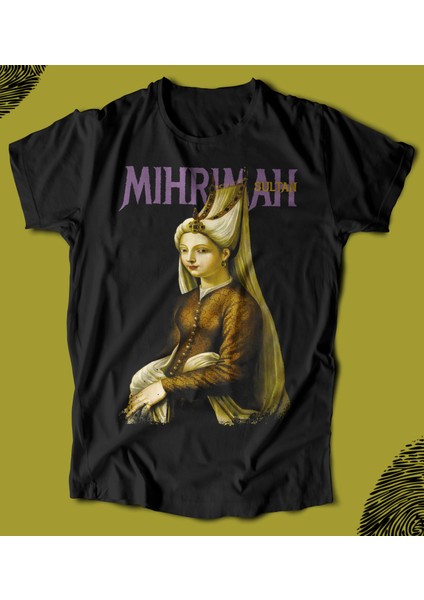 'osmanlı Serisi - Mihrimah Sultan‘ Baskılı 'regular-Fit' Unisex Tişört