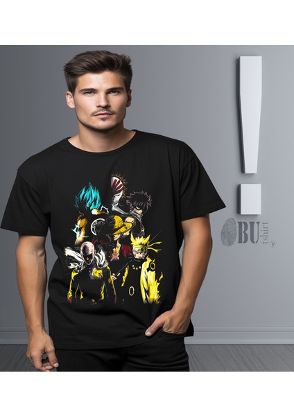 'naruto - All Stars‘ Baskılı 'regular-Fit' Unisex Tişört