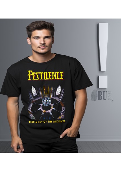 'pestilence - Testimony Of The Ancients‘ Baskılı 'regular-Fit' Unisex Tişört