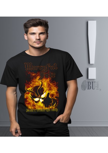 'king Diamond - Mercyful Fate - Dont Break The Oath' Baskılı 'regular-Fit' Unisex Tişört
