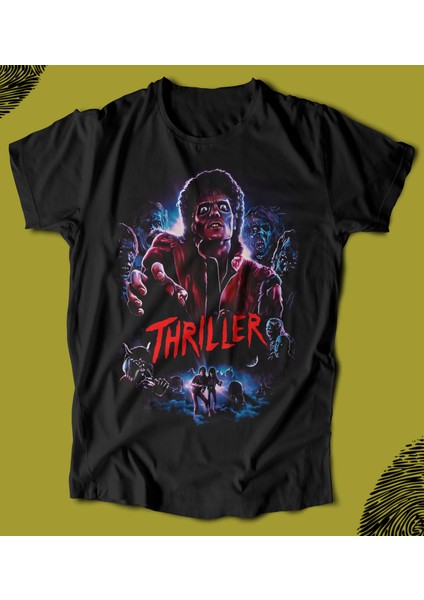 'michael Jackson - Thriller' Baskılı 'regular-Fit' Unisex Tişört