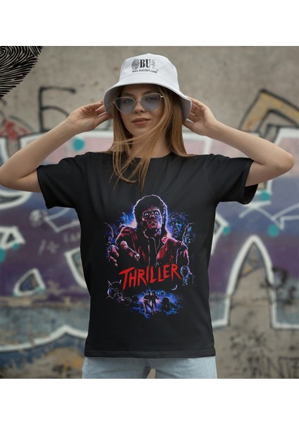 'michael Jackson - Thriller' Baskılı 'regular-Fit' Unisex Tişört