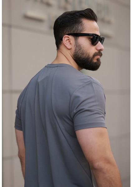 Füme Nefes Alan Dokulu Ince Esnek Regular Performans T-Shirt 88391 fırsatları