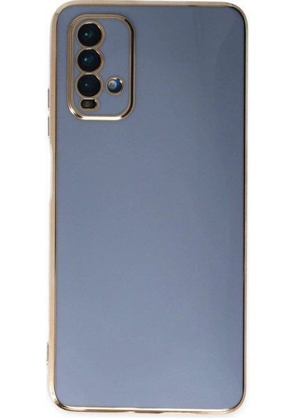 Xiaomi Redmi 9t Kılıf Volet Silikon - Mavi - YKD7464-4561