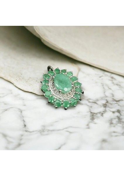 Zümrüt Gümüş Kolye