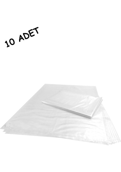 10 Adet Mega Boy Düz Parlak Jelatin Tekstil ve Giyim Ambalaj Poşeti 39X59 cm fırsatları