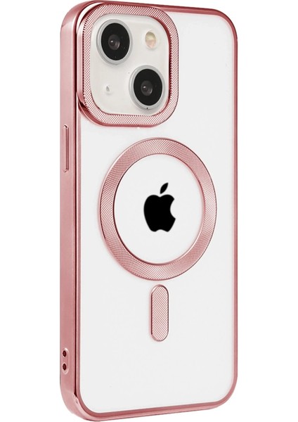 iPhone 15 Kılıf Kronos Magsafe Kapak - Rose Gold - YKD1369-1327