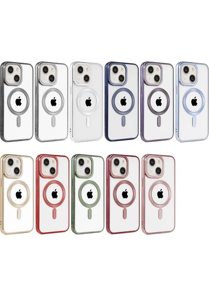 iPhone 15 Kılıf Kronos Magsafe Kapak - Rose Gold - YKD1369-1327