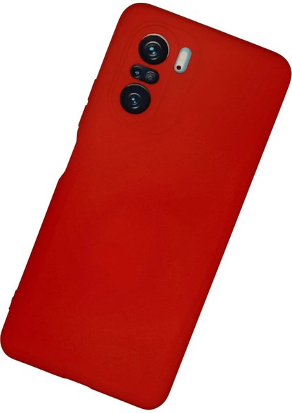 Xiaomi Poco F3 Kılıf Nano Içi Kadife Silikon - Kırmızı - YKD1622-4499