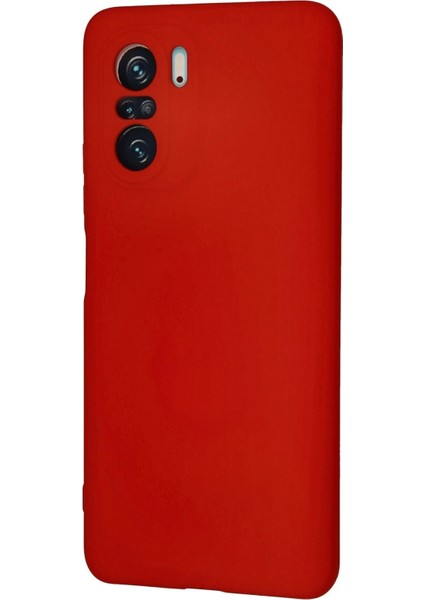 Xiaomi Poco F3 Kılıf Nano Içi Kadife Silikon - Kırmızı - YKD1622-4499