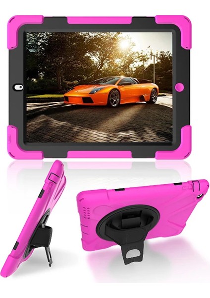 Ipad 2/ipad 3/ipad 4/shockproof 3 Katmanlı Standlı Zırh KILIF-(1903) - YKD4847-7195