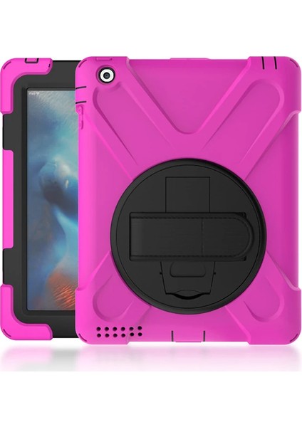 Ipad 2/ipad 3/ipad 4/shockproof 3 Katmanlı Standlı Zırh KILIF-(1903) - YKD4847-7195