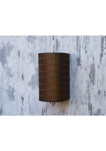 Kahverengi 3D Yansıtıcı Çift Yönlü Ahşap Salon Duvar Aplikası fırsatları