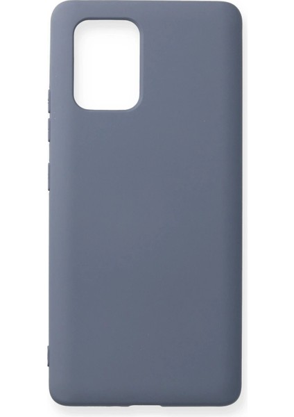Samsung Galaxy A91 / S10 Lite Kılıf Nano Içi Kadife Silikon - Gri - YKD1121-2406