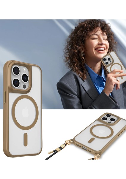 iPhone 16 Pro Max Kılıf Enka Magsafe Silikon Kılıf - Lacivert - YKD8637-1731