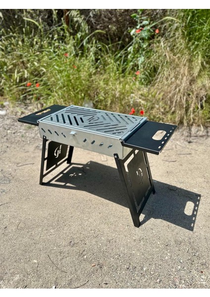Katlanır Mangal Sehpalı Ayaklı Galvaniz Mangal 50X30 cm fiyatları