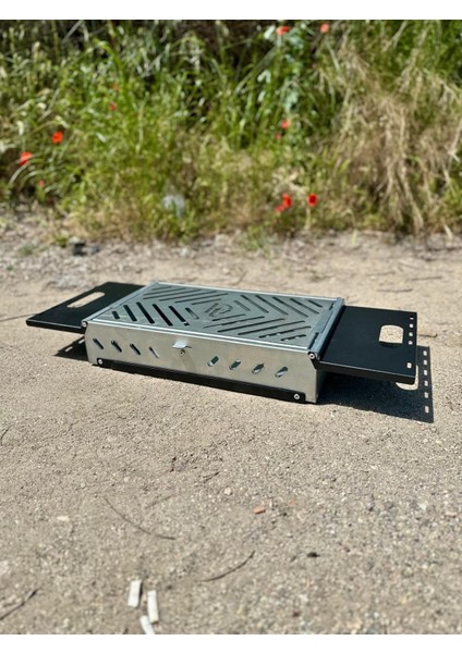 Katlanır Mangal Sehpalı Ayaklı Galvaniz Mangal 50X30 cm modelleri