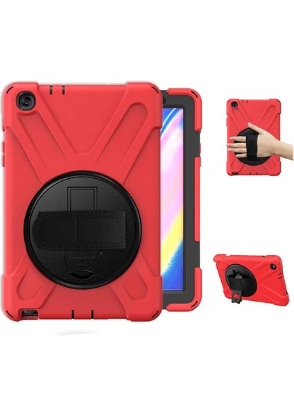 Ally Galaxy Tab P200-P205 3 Katmanlı Standlı Zırh KILIF-SHOCKPROOF-(1903) - YKD2312-8192