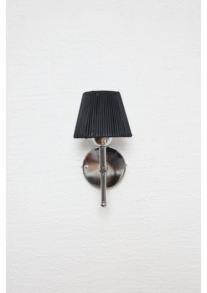 Siyah Deri Alt Gümüş Metal Kablosuz LED Duvar Aydınlatması fiyatları