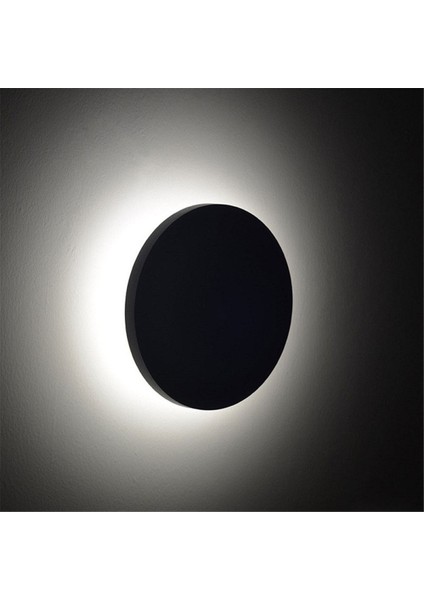 Ahşap Yuvarlak Dekoratif LED Aplik Renk Ayarlı 15W IP65 Siyah fırsatları