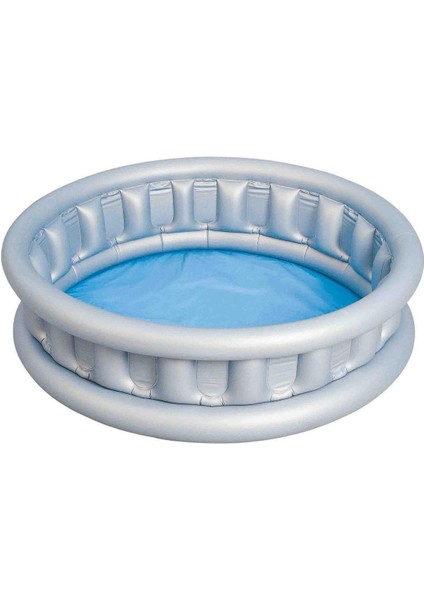 Büyük Metalik Renkli Havuz, Pratik ve Şık Tasarım, Dayanıklı Malzeme, Plaj ve Bahçe Kullanımı