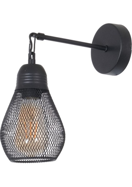 Modern Tasarımlı, Siyah Renkli, Şık Duvar Aydınlatması, Salon ve Hol Kullanımı Için.