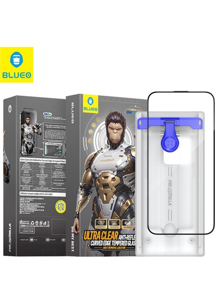 AR 3D Curved iPhone 16 Pro Max Uyumlu Aparatlı Yansıma Önleyici Kavisli Tam Kaplayan Ekran Koruyucu