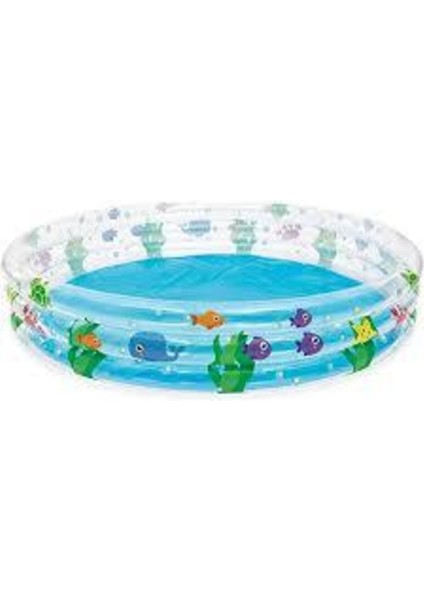 Beyaz Renkli Eğlenceli Şişme Havuz, Yaz Keyfi Için Ideal Seçenek