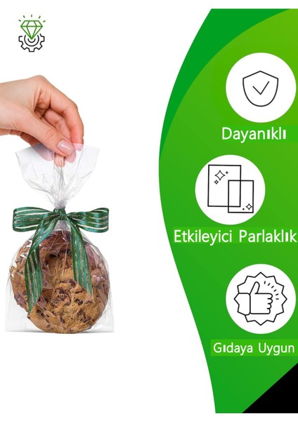 500LÜ Toptan 8X23 Opp Yan Körüklü Poşet Torba Şeffaf Dayanıklı Gıda Saklama Tazelik Koruma Poşeti