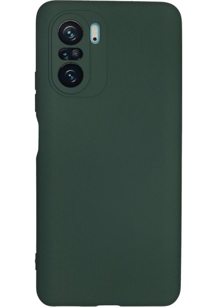Xiaomi Poco F3 Kılıf Nano Içi Kadife Silikon - Koyu Yeşil - YKD7201-5408