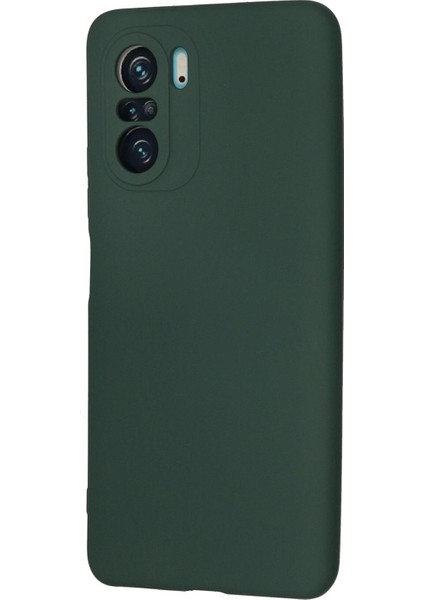Xiaomi Poco F3 Kılıf Nano Içi Kadife Silikon - Koyu Yeşil - YKD7201-5408