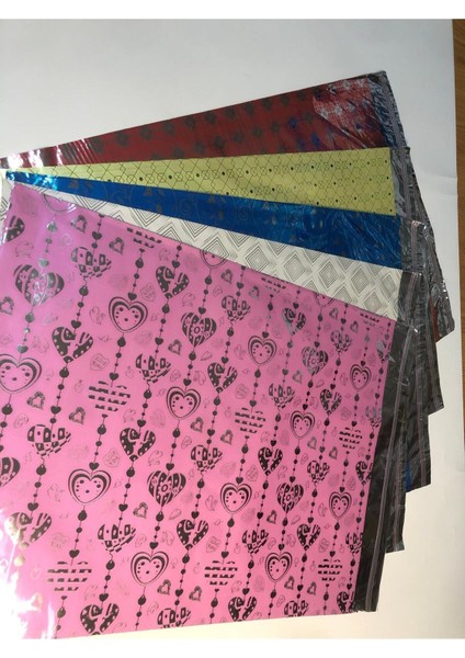 5 Adet Tek Desen 30X35 Yapışkanlı Hediye Ambalaj Paketi Metalize Hediye Poşeti indirimleri