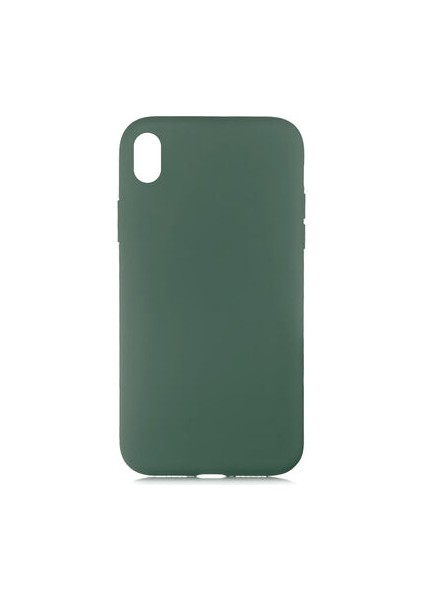 iPhone XR Kılıf Kılıf İçi Kadifeli Esnek Kadifon Lansman Premium Silikon Case Cover
