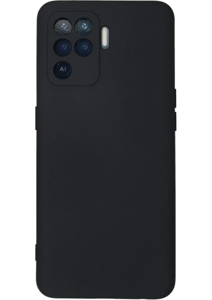 Oppo Reno 5 Lite Kılıf Nano Içi Kadife Silikon - Lacivert - YKD8702-3484