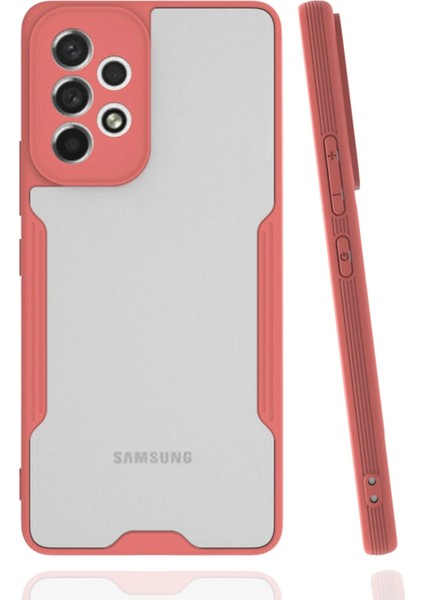 Samsung Galaxy A33 5g Kılıf Platin Silikon - Pembe - YKD9473-8402