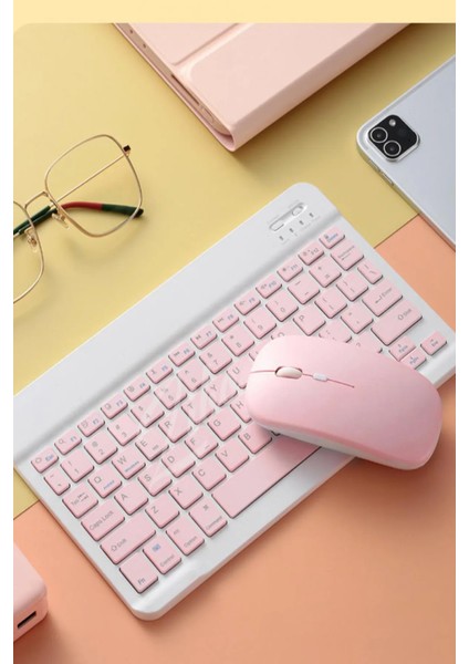 Lenovo Tab M10 Plus X605 Uyumlu Bluetooth Klavye Mouse Set