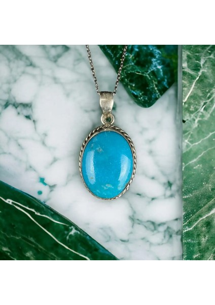 Turkuaz Gümüş Kolye