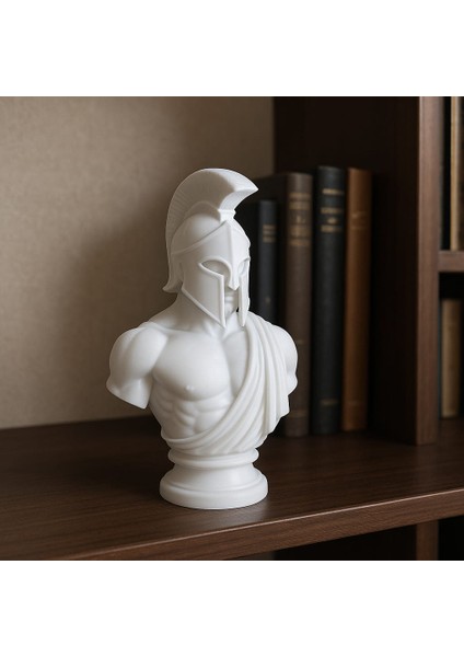 Spartalı Savaşçı Tarihi Büst / Tarihi Savaşçı Dekortaif Obje Biblo / Lunar Design fiyatları