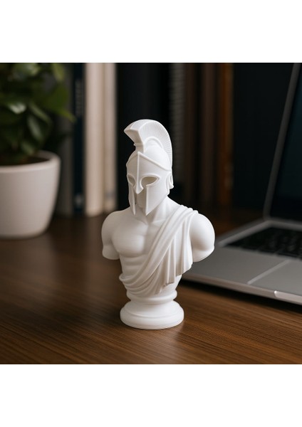 Spartalı Savaşçı Tarihi Büst / Tarihi Savaşçı Dekortaif Obje Biblo / Lunar Design modelleri
