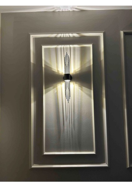 Şık Siyah Angora Duvar Aplikası, LED Aydınlatma ile Dekoratif Dokunuş fırsatları