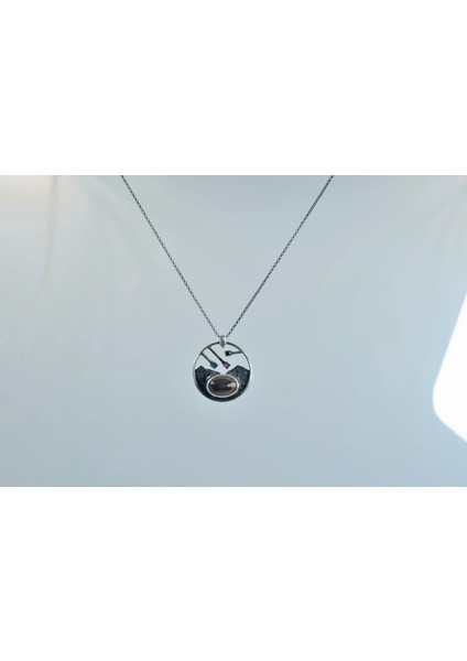 Akik (Agate) Taşı Gümüş Kolye (Özel Seri) modelleri