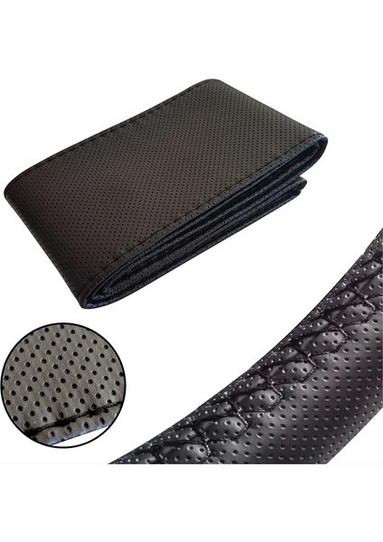 Dikmeli Direksiyon Kılıfı Noktalı Siyah Deri modelleri