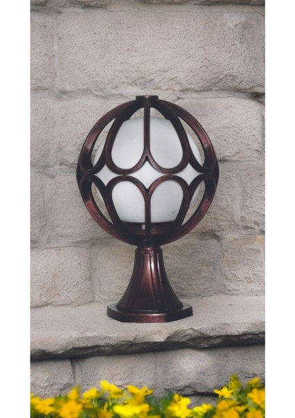 E27 Duylu Bakır Eskitme Plastik Bahçe Duvar Aydınlatma Apliği