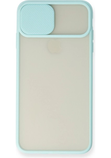 iPhone Xs Max Kılıf Palm Buzlu Kamera Sürgülü Silikon - Turkuaz - YKD7763-5696 fiyatları