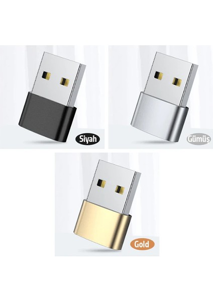 Ally USB To Type-C Dişi Çevirici Dönüştürücü ADAPTÖR-(1903) - YKD2116-2046