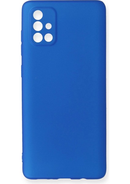 Samsung Galaxy A71 Kılıf First Silikon - Mavi - YKD1237-9971