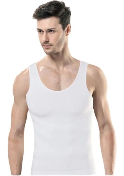 4'lü Erkek Atlet Korse, Seamless ve Dikişsiz Göbek Inceltici, Beyaz fiyatları