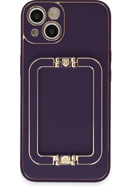 iPhone 14 Kılıf Coco Elit Kapak - Derin Mor - YKD1029-3572